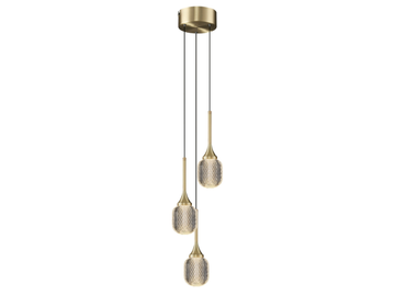 CHAMPAGNE 3 - LED brass pendant lamp by Valaisin Grönlund - view 2